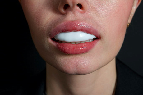 Капа для хоккея, регби белая